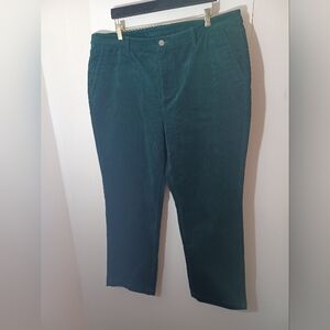 Joan Rivers Dark Green Corduroys Pants Size 20W Rugged Outdoors City